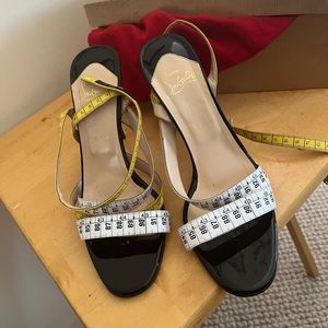 Authentic Christian Louboutins Trompe L’oeul patent leather heels